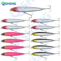 [QISHENG] 로켓 미노우 13개입/세트 하드베이트 알리미노우 (10g 14g 18g 24g) 슬로우 싱킹 농어 광어 삼치 우럭 루어낚시, 혼합 색상B