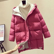 롱패딩 여자 남자 점퍼 경량 톰보이 겨울 여성 자켓 Parkas 면 소재 후드 스타일 코트 스플 라이스 두꺼운 방한복 길쭉한 코튼 패딩