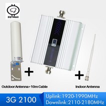 ZQTMAX 3G 리피터 2100 핸드폰 신호 부스터 WCDMA UMTS 네트워크 핸드폰 증폭기 (옴니 안테나 세트 포함), 01 EU 플매트 카펫 러그