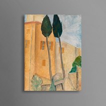 Amedeo Modigliani 아메데오 모딜리아니 작품 사이프러스 나무와 집 / 카페 집 거실에 걸면 좋은 그림액자