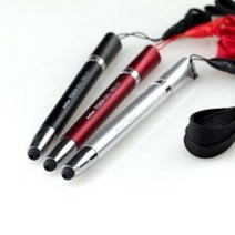 목걸이 터치볼펜 색상랜덤, 실버