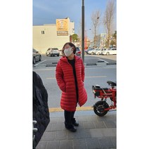 후드 경량 오리털 롱패딩