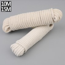 백수청년 안전로프 밧줄로프 캠핑로프 다목적 면로프 면로프 빨래줄 다용도줄 와이어로프 캠핑빨래줄 휴대용빨래줄 빨래건조 스크래처, 15M