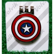 볼빅 온라인공식 정품 마블 캡틴아메리카 아이언맨 볼마커, 1_캡틴아메리카 1EA