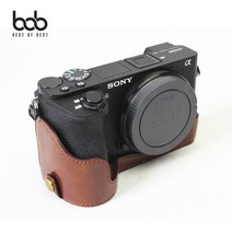 속사 SONY 가죽 카메라 A6500 bob 케이스 소니 하프, 소니A6500/초코브라운