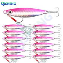 [QISHENG] 배스루어 반짝이 메탈지그 13개입/세트, FB-8#, 15g