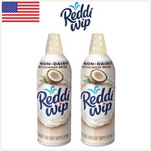 레디휩 코코넛밀크 휘핑크림 토핑 6oz (170g) 3팩 무지방 Reddi wip Coconut Milk Whipped Cream
