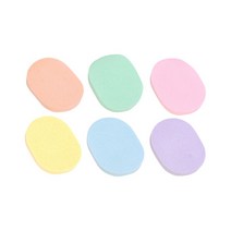 CMCOSMETIC 파스텔 일회용 피부미용 해면 스펀지, 옐로우