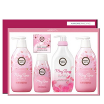 [아모레퍼시픽] 해피바스 로즈 에디션세트+선물용가방, 2세트