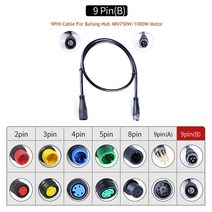 usb연결선 호환 9핀 2개세트단 케이블 Bafang/8FUN 모터 키트용 전자 자전거 케이블 기어 센서 USB 프로그, [18] 9PIN TypeB 90cm, 1개