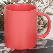 머그컵 + 유리컵 베스트 모음, 1개, 무광 머그-핑크