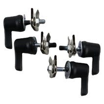 새들백 장착 하드웨어 교체 억제 시스템 투어링 4 개, 한개옵션0