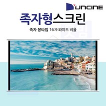 프로젝터스크린 족자봉타입 와이드 이동 캠핑용 스크린, 족자봉타입 와이드 100인치 이동 캠핑용 스크린