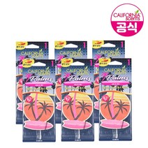 [캘리포니아센트] 팜스페이퍼 체리향 (6입) 차량용 방향제, 6개