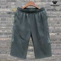 남자 트레이닝 반바지 여름 7부 밴딩 팬츠 W048PN
