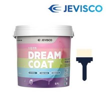 드림코트 화이트 크림 0.9L 안전한 셀프벽지페인트.지킴이단열필름(무료배송), 900ml
