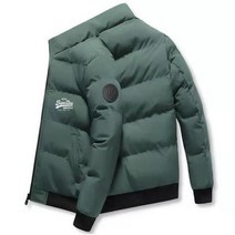 남성용 코튼 패딩 의류 따뜻한 단색 후드 다운 재킷 두꺼운 오리털 코트 겨울