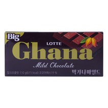 롯데제과 가나 빅마일드 초콜릿, 110g, 1개