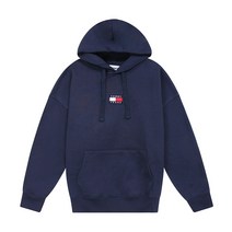 타미힐피거 타미진스 뱃지 남성 여성 후드 티셔츠 DM0DM10904-C87
