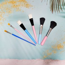 다육이 브러쉬/원예용품 식물 미니붓 브러쉬, 브러쉬 3종세트, 블루