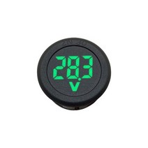 Led 레벨메타 오디오디스플레이 LED조명 4100 디지털 디스플레이 라운드 2 선 전압계 자동차 전압 전류 측정기 볼트 감지기 테스터 모니터 창, green