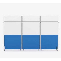 사무용 파티션 방음 가림막 책상 스크린 회의실 가벽, 4. 폭 1m 높이 1.8m(유리+부속품)