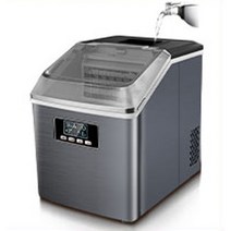 카페 및 업소용 제빙기 얼음기계 25kg24h 자동 전기 빠른 아이스 메이커 상업용 가정용 밀크 티 숍 바 데스크탑 휴대용 큐브 만들기, manual+KR