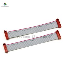 1.27MM 레드 하네스 IDC 케이블 어셈블리 플랫 리본 케이블 배선 와이어-보드 마이크로 매치 lengeh 200mm, 02 Same direction_06 14P