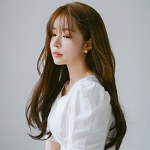 가발나라 붙임머리 5피스 아이롱 C컬 부분가발, 내츄럴브라운, 1개