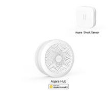 제이즈 AQARA 스마트 홈 키트 게이트웨이 허브 도어 윈도우 충격 센서 바디 무선 스위치 워터 for Apple Homekit, [06] 2pcs-1