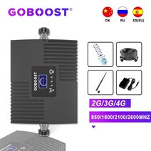 GOBOOST 셀룰러 신호 부스터 리피터 GSM 800 900 1800 2100 2600 증폭기 GSM 2G 3G 4G 신호 부스터 850 LTE 4G 증폭기, 협력사, 2600MHz밴드7