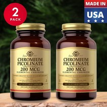 솔가 크롬 피콜리네이트 블러드 슈거 메타볼리즘 200mcg 베지캡슐 180정 X 2개