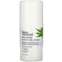 INSTANATURAL HYALURONIC ACID EYE GEL CREAM 0.5 FL, 단색, 한 사이즈