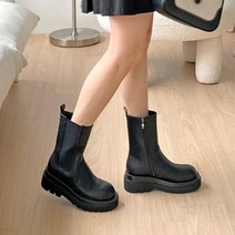 [최저가]여성 천연가죽 데일리 미들부츠 5.5cm