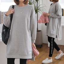 [쏭스타일] standlabel롱맨투맨(기모)