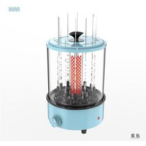 양 꼬치 바베큐 구이 그릴 화로대 가정용 자동 다기능 회전 기계 실내 무연 고출력, [02] 파란, [01] CN