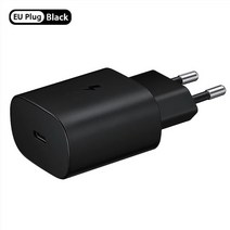 오리지널 삼성 호환 25W Usb C 초고속충전기 Pd 벽 어댑터 S22 A53 Z Fold 자동차gador, 01 Only black EU Plug_01 25W