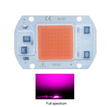 LED COB Chip 10W 20W 30W 50W 220V 110V 스마트 IC 비네드 드라이버 전구 램프 투광 조명 스포트라이트 Diy 드롭쉬핑, Full spectrum, 10W-4054
