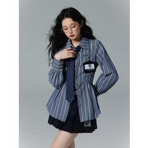 해리포터 유니온 긴팔 셔츠 가을 넥 바캉스 투피스 스트라이프