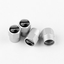 볼보 AWD R 디자인 V40 V60 S40 S60L S70 S90 XC40 XC70 XC90 자동차 스타일링 4 피스 금속 자동 배지 휠 타이어 밸브 에어 스템 캡, [12] AWD silver
