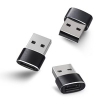 Greenon USB Type C 변환 어댑터 USB A to USB Type C 변환 커넥터 USB 메모리 마우스 키보드 게임 컨트롤러 연결 가능 충전 데이터 전송 iPhoneiPad 타입 C (암) 다기종 대응 경량 소형 3개 세트