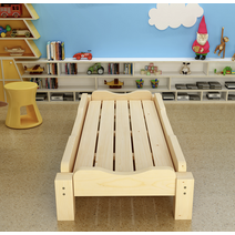 어린이집 원목 낮잠 침대 프레임 접이식 소형 유치원, 길이 130 너비 60 높이 23