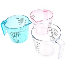 계량컵 플라스틱 커피 계량컵 스텐비커 쌀 비이커 유리비커 150300600ml 클리어 스케일 쇼 투명 머그 부어 주둥이 3 크기 장치 핑크블루클리어, 분명한, 150ml