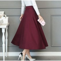 PM6 플리츠 A라인 밴딩 주름 고무줄 스커트 치마 롱스커트 포켓밴딩