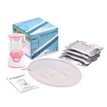 스킨 케어 beeruddy face mask maker 기계 diy 자동 얼굴 과일 마스크 메이커 with natural, 핑크 마스크 메이커
