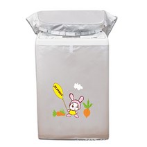 에어컨실외기커버 세탁 세탁기커버 국경 간 방수 자외선차단 윗면오픈 커버보호 옥스퍼드 커버 롤러 식탁보 브랜드 통용, T18-윗면오픈 작은 것을 덮다 화, C02-M사이즈 6.5-7Kg