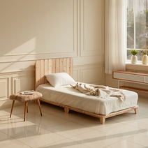 자연& 편백나무 저상형 침대 프레임 전 사이즈제작가능