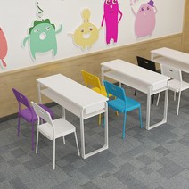 미술학원 책상 테이블 와이드 학원책상 고등학교 학원, 1800x400x750 단층