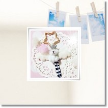 [천삼백케이] [Crazykey] 러블리 천사곰화이트 AK1