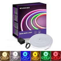 지아이비 DC12V LED 네온플렉스 5M+아답터 세트 네온 줄조명 6mmX12mm, 옐로우